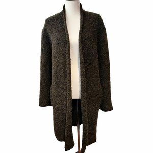 Zadig & Voltaire Womens Celia Ma Moss Green Brown Open Front Cardigan Sweater S?